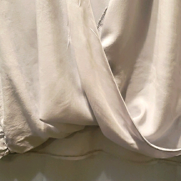 DON'T ASK WHY BLUE DRAPE HALTER TANK O/SZ - Picture 3 of 8